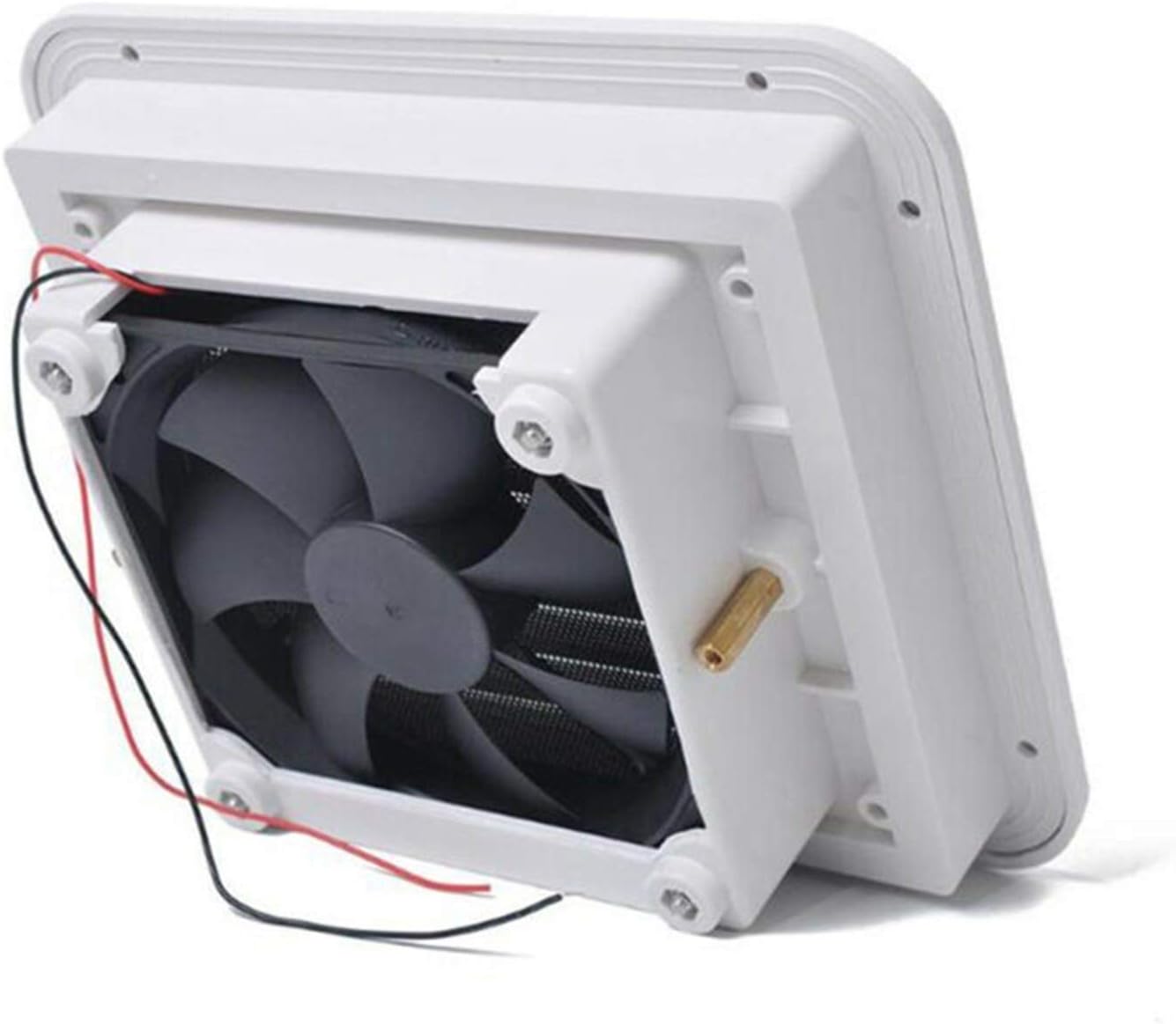 Geeyu ZHaonan-air Vent Grille, Exhaust Ventilation Fan,Side Air Vent Caravan for Motorhome RV Camper Van, White Fan Ventilation, Kitchen, Bathroom, Toilet Small Air, Easy to Install (Color : Small)