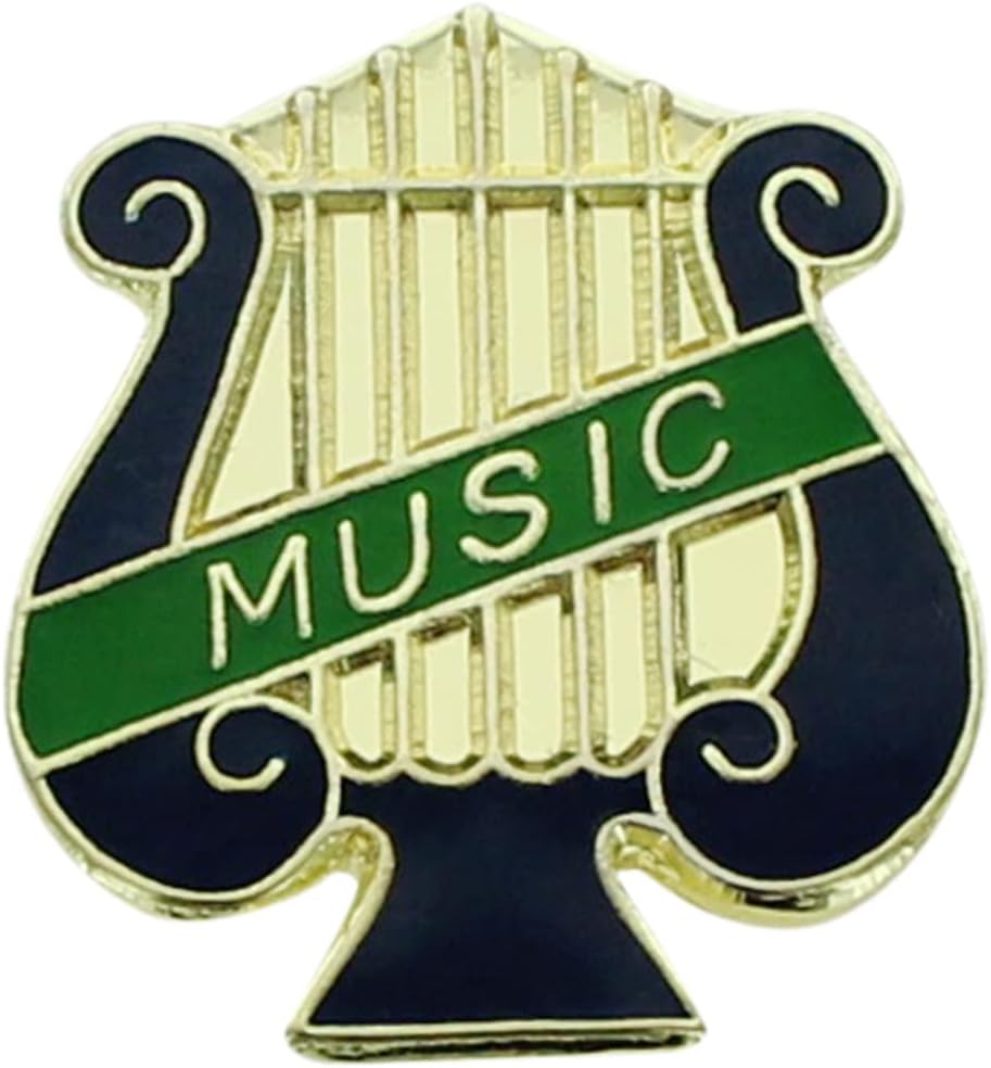 SHOP AWARDS AND GIFTS Chorus Music Lyre Enamel Lapel Pins for Students