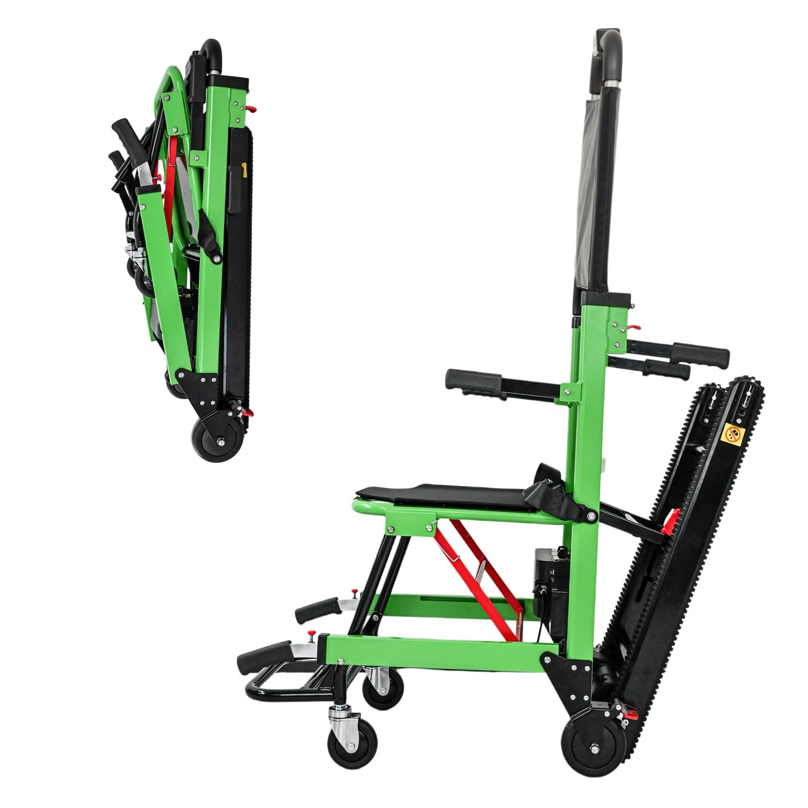 Elektrischer Treppenlift Stuhl,Treppen Mobilitätshilfe,Treppenlift,Rollstuhl Faltbar Leicht,Verstellbarer Evakuierungs-Treppenstuhl,für ältere Patienten 13ah