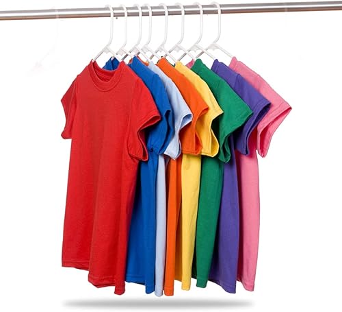 Miniatura 6 de Paquete de 50 perchas de plástico resistentes, organiza tu armario sin esfuerzo con percha antideslizante, las mejores perchas para ropa con diseño