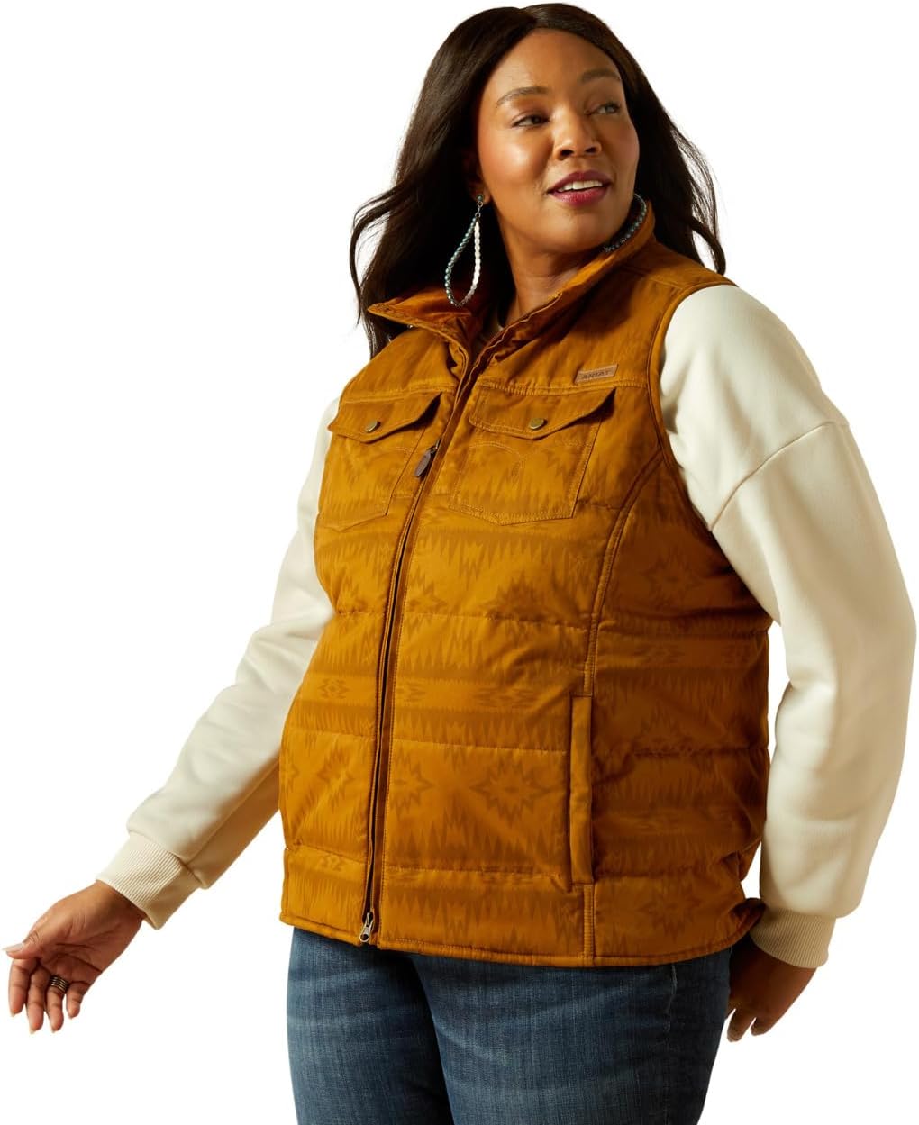 ARIAT womens Grizzly Quilted Vest - Image 5