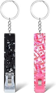 Credit Card Clip for Long Nails CelticArtesan Grabber Keychain Debit Bank Card Puller ATM (Red, Black)