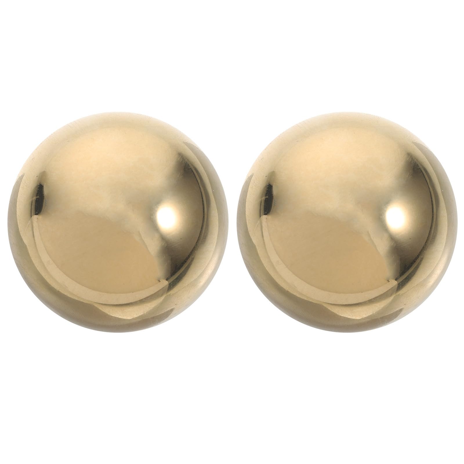 jojofuny Bolas Chinas de Latón Doradas para Ejercicio de Mano y Decoración, 2 Piezas Acabado Espejo, Diseño Delicado Hogar y Centro de Mesa