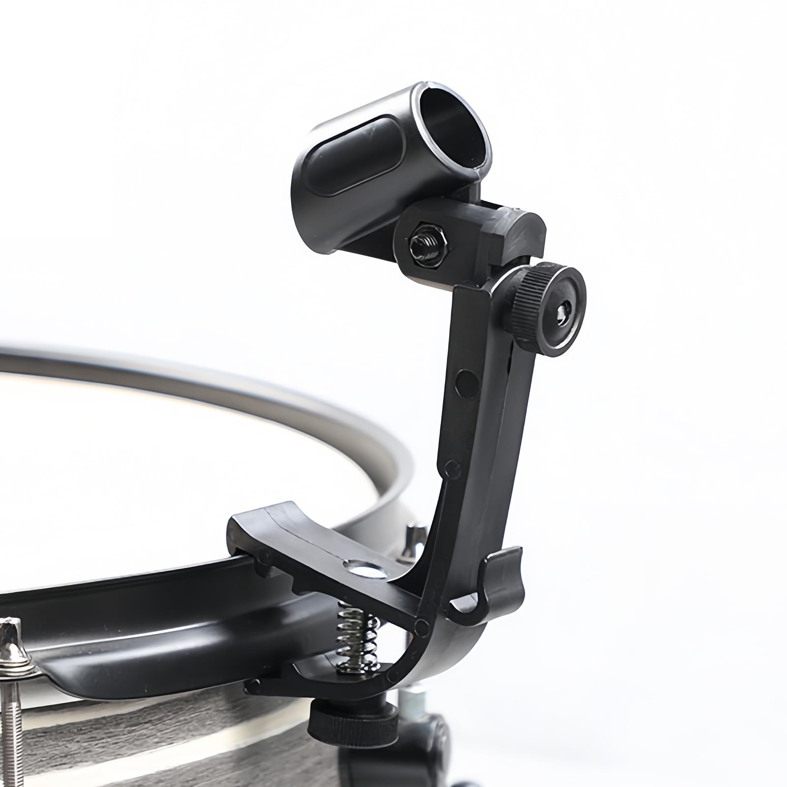 Musiin Drum Microphone Clip Adjustable Rim Mic Clips Drum Microphone Mount Clamp (2Packs), black - Image 4