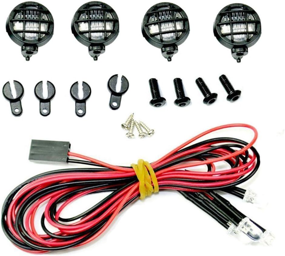 RC Car 12mm Light Cup Lampshade LED Fog Lamp Light Kits for 1:8 1:10 RC Car Tamiya AXIAL Crawler Rock Modification Parts