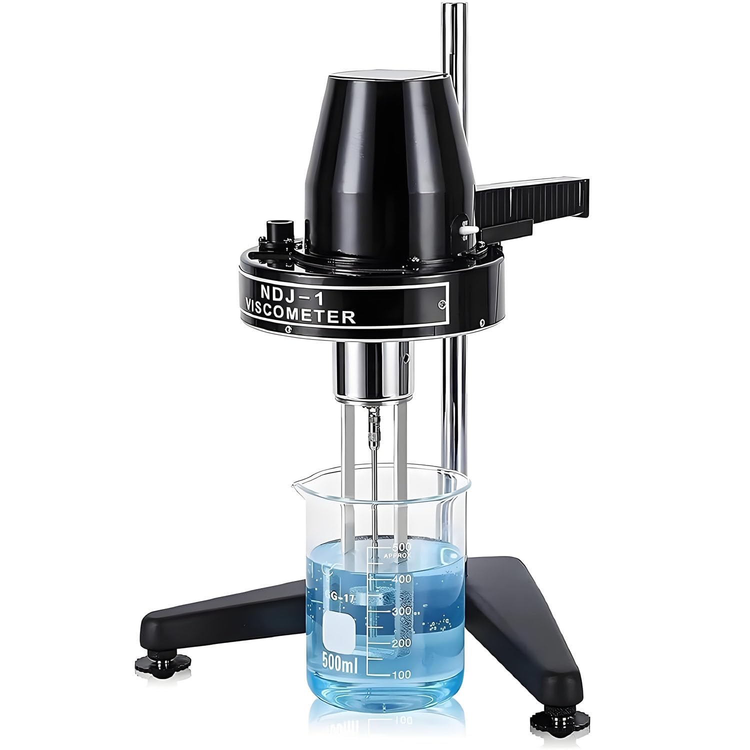 AiODiO Portable Rotational Viscometer,Digital Rotary Viscosity Meter,10-100,000 MPa.S, Adjustable Speed, with 4 Rotors for Grease, Paint, Adhesives