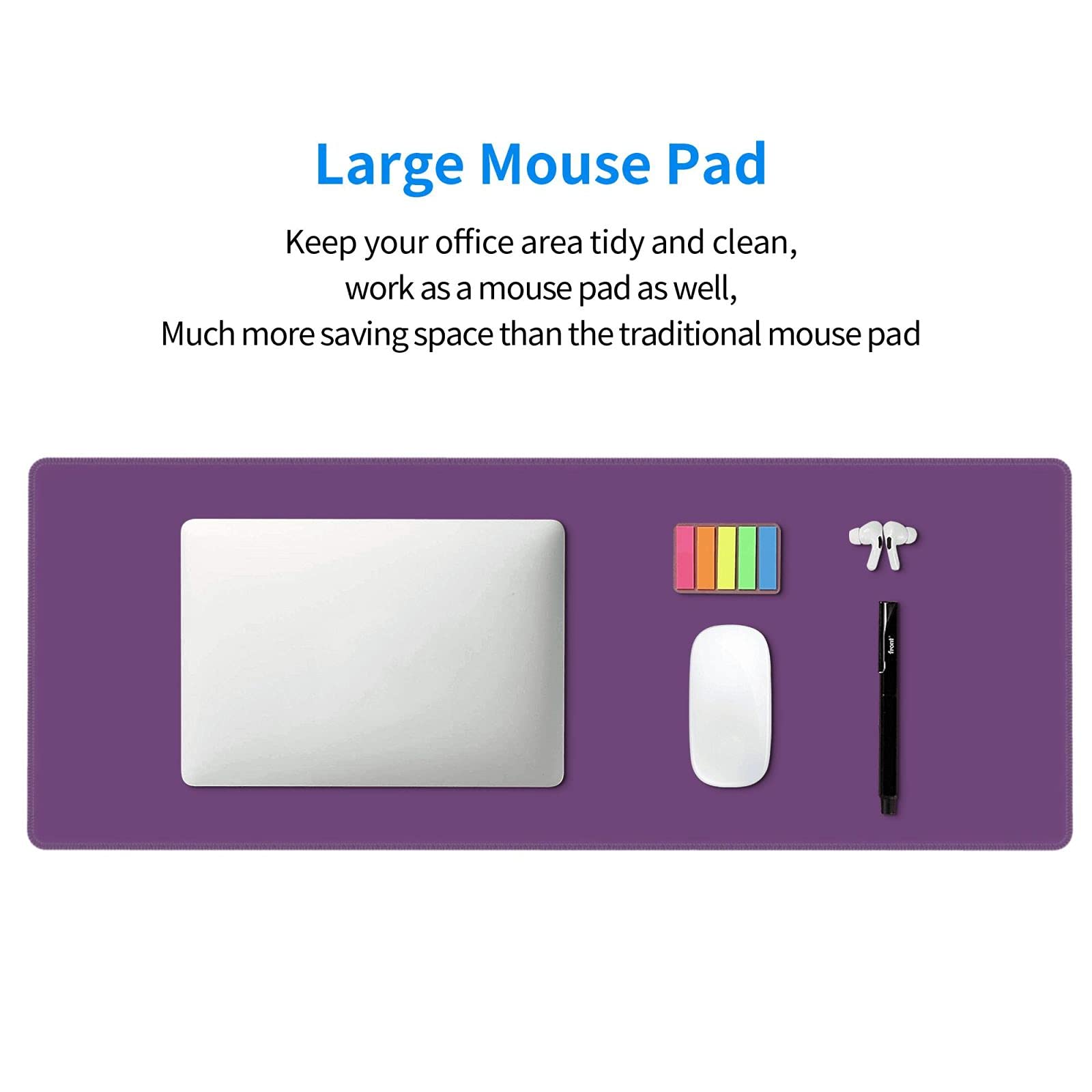 Gaming Mouse Pad(1200x600x3mm) Extended Large Mouse Mat Desk Pad With Precision Locked Edges Non-Slip Rubber Base For Office Gamer Home 48x24x0.12 Inch - Pond Fish Cartoon - View #11