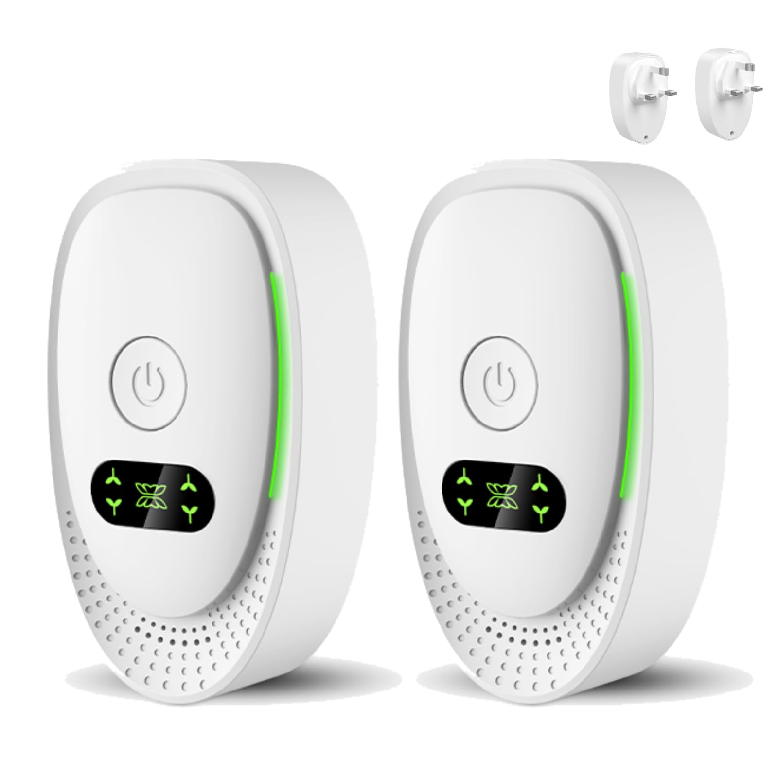 Air Purifier for Bedroom, 2PCS Negative Ionic Air Purifier Plug in UK,Quiet Odour Remover,Smoke Dust,Pets,Air Cleane Ionisers for Home,Office, Bathrooms, Kitchen, Garage,Filter-Free Purifier