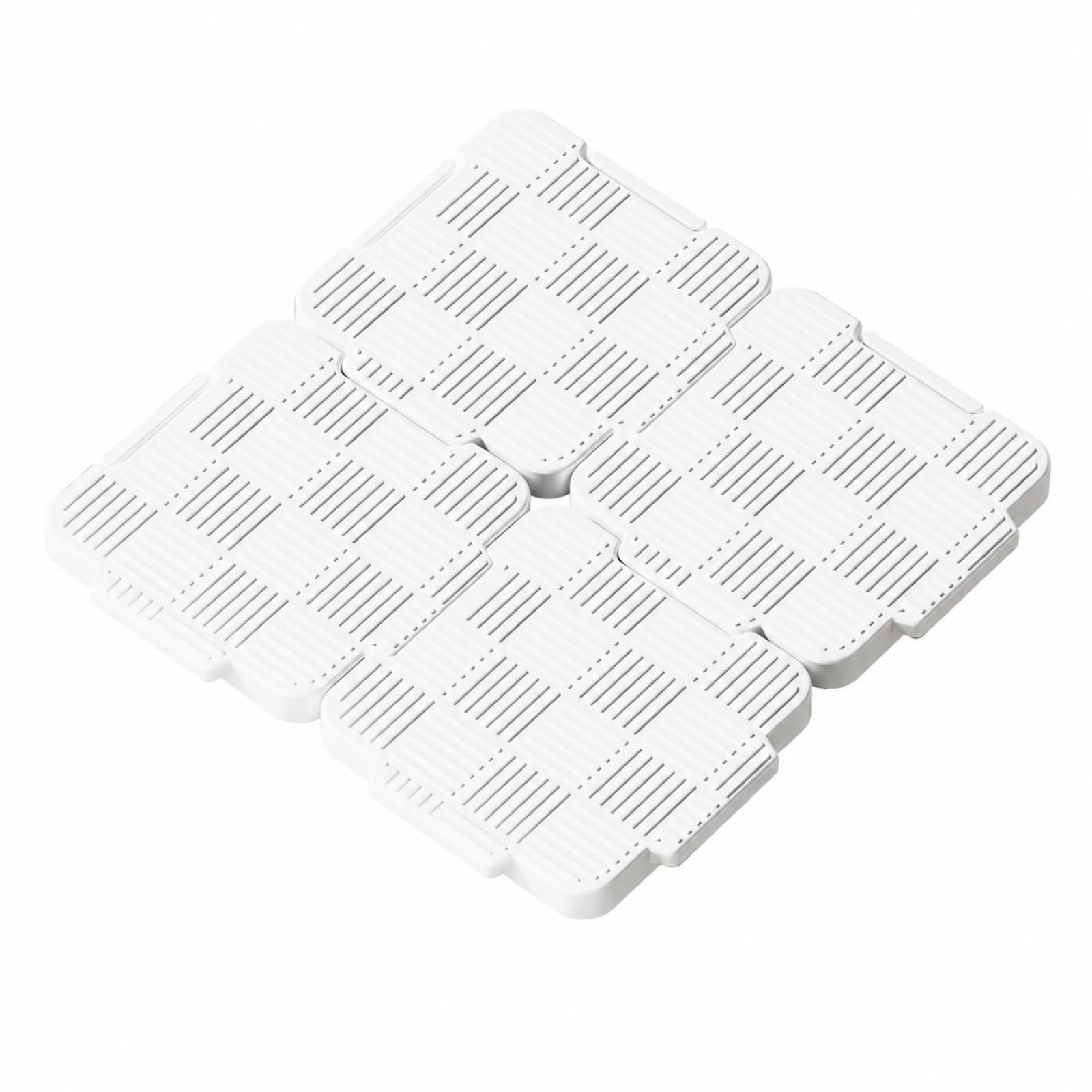4 Pièces Cart Déménagement Modulaire Antidérapant Support Bas Polyvalent pr Espaces Étroi, 9 Roues 4PC