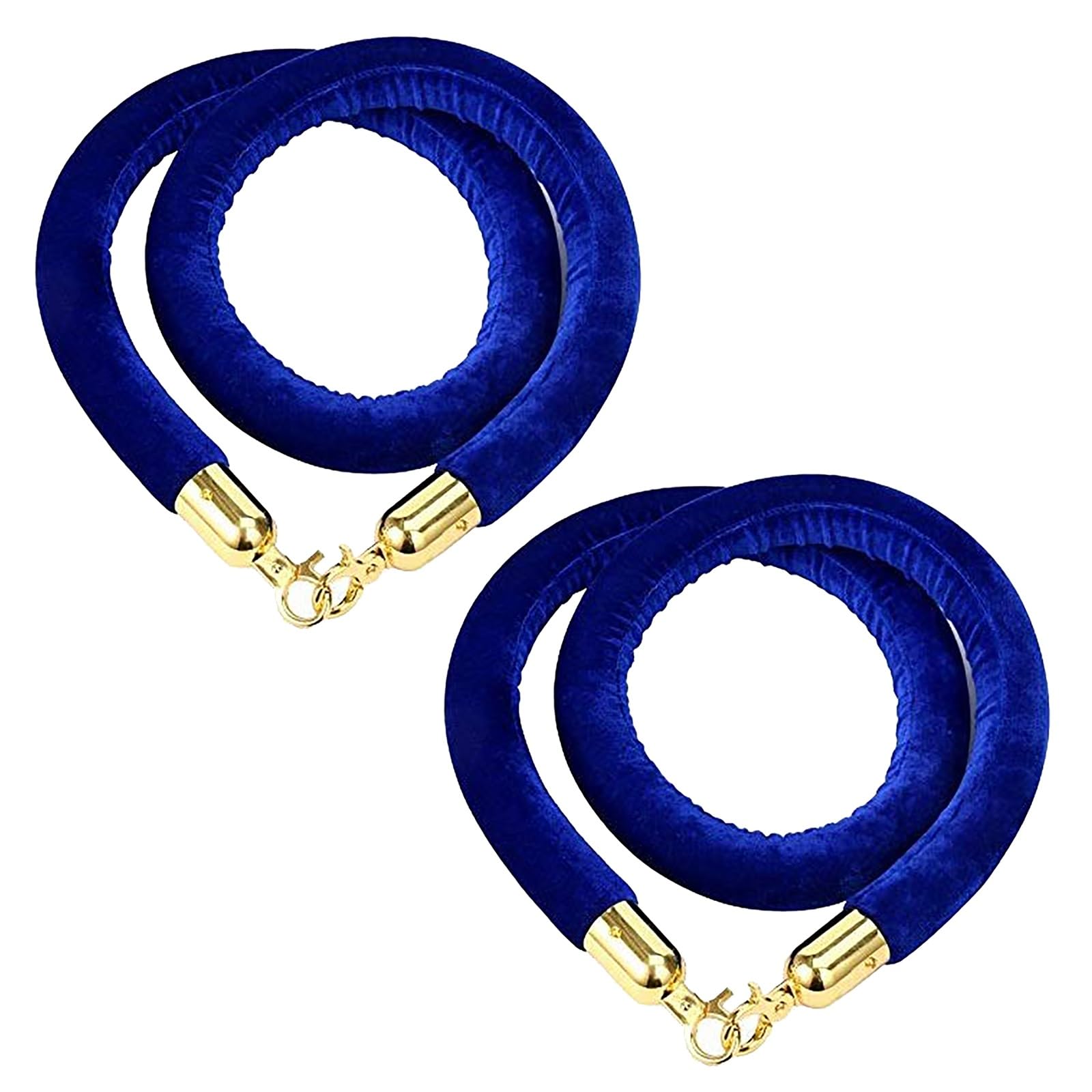 Corde de guidage en velours bleu marine de 1,7 m pour événements et fêtes