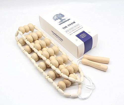 Woodencure Masajeador instantáneo de cintura para muslo, piernas, manos y cuerpo completo, herramienta de rodillo masajeador de bricolaje