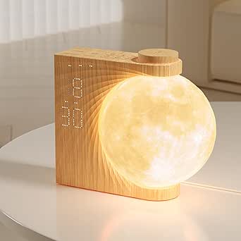 Sunrise Alarm Clock with Moon Light, 10 Light Effects, 10 Sleep Sounds, Timer & Ringtones