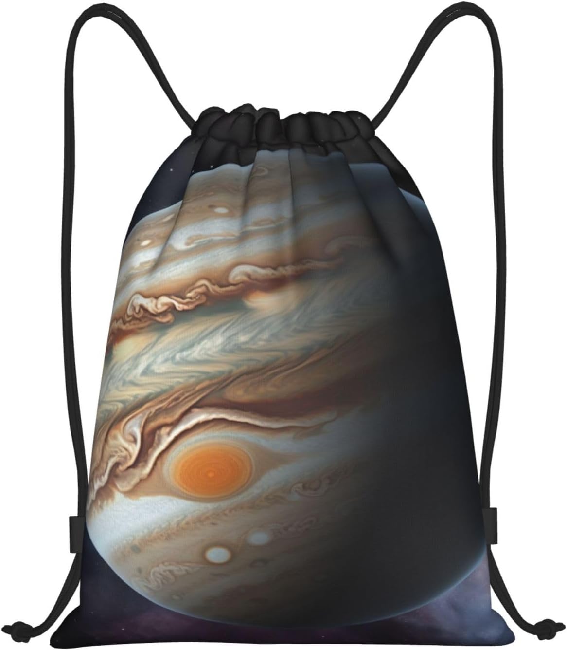 Jupiter Landscape Drawstring Backpack Draw String Bag Waterproof Sports Bag Gym Cinch Bags for Women Men
