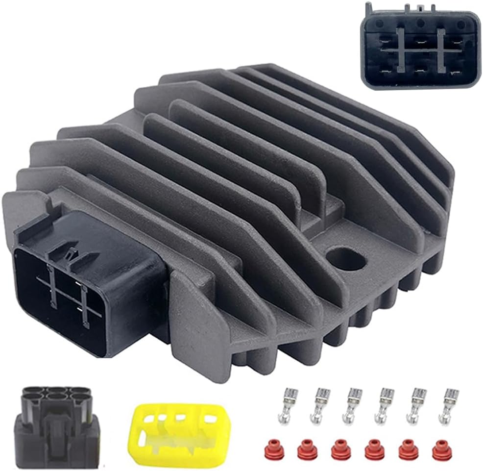 Replace 31600-HM8-003 YINNCKE Voltage Regulator Rectifier Fits for Yamaha XVS 125 250 Dragstar XVS650 XVS1100 YFM350 YZF R6 Big Bear 400 2WD 4WD Grizzly 600 660 Kodiak 400 450 Majesty Rhino 450 660