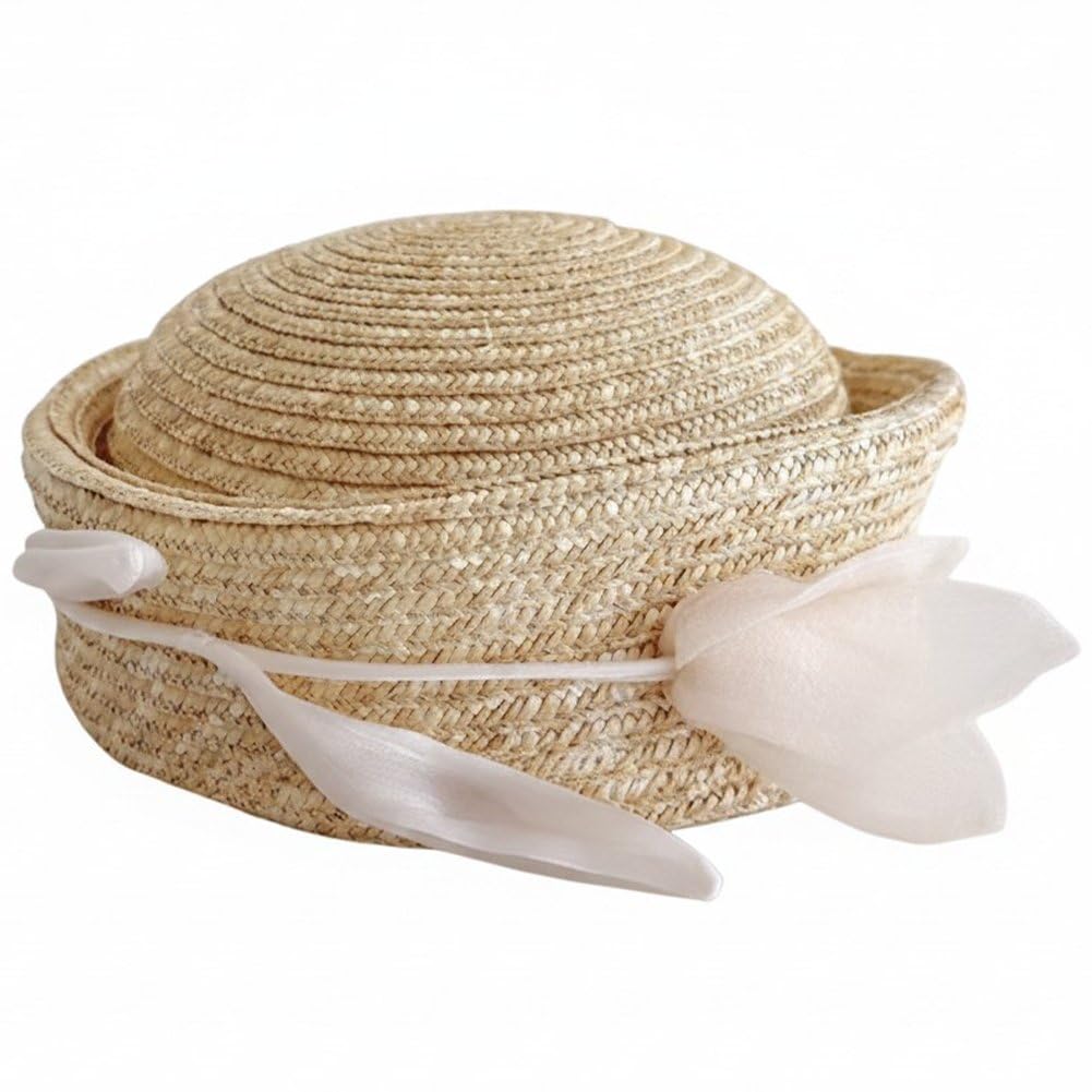 Béret rigide de plage en paille pour vos sorties d'été