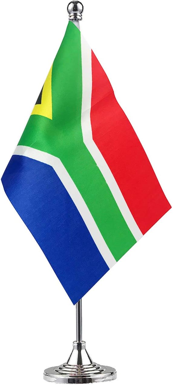 南アフリカ国旗 南アフリカ国旗 テーブルフラッグ デスクフラッグ オフィスフラッグ 国際世界の国旗バナー フェスティバルイベントのお祝い オフィス装飾 机 ホームデコレーション