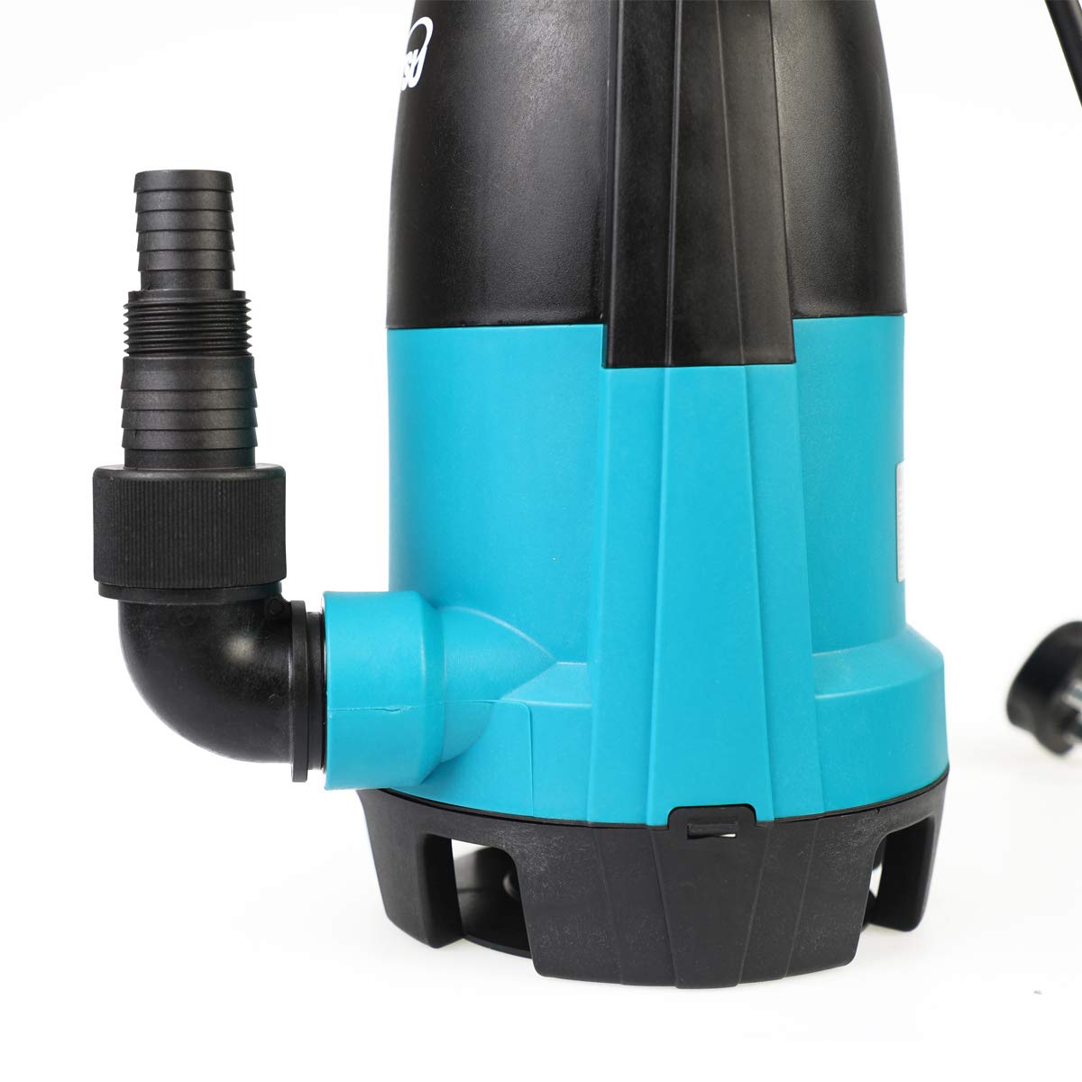 KATSU - Bomba sumergible profesional de 400 W para agua limpia y sucia con manguera de 10 metros de manguera de 1 pulgada y acoplador rápido con base intercambiable