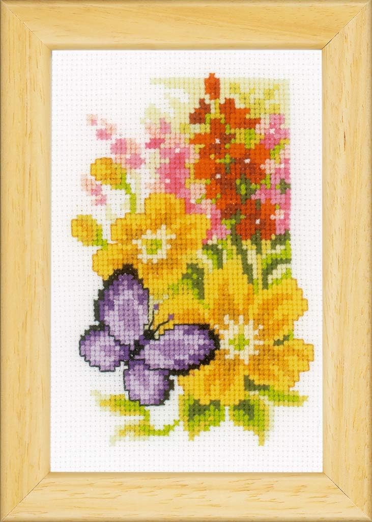 Vervaco Counted Cross Stitch: Butterflies and Flowers (Set of 3), NA, 8 x 12cm, N\a - Image 4