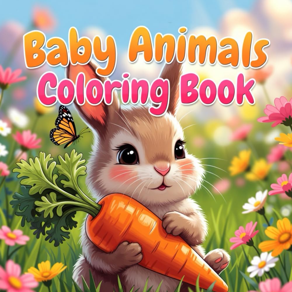 Adorable Baby Forest Animals Coloring Book for Kids - Cute Fox, Bear, Owl, Deer, Rabbit & Squirrel Woodland Creature Activity Pages: Enter a Magical Woods with Friendly Baby Animals