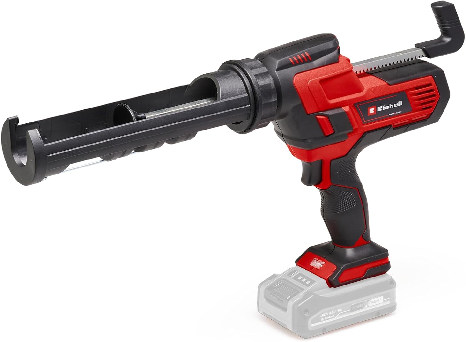Einhell Cordless 10 oz. Caulk & Adhesive Gun 18V TE-SG 18/10 Li Power X-Change (18V, for 310 ml Cartridges, up to 2,000 N, Adjustable Speed, Battery and Charger Not Included)
