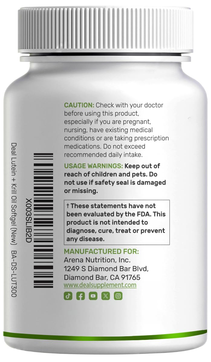 Lutein and Zeaxanthin Supplements, 40mg Per Serving, 300 Softgels – Plus Astaxanthin, Omega-3s, & Phospholipids – Non-GMO — Amazon image 7