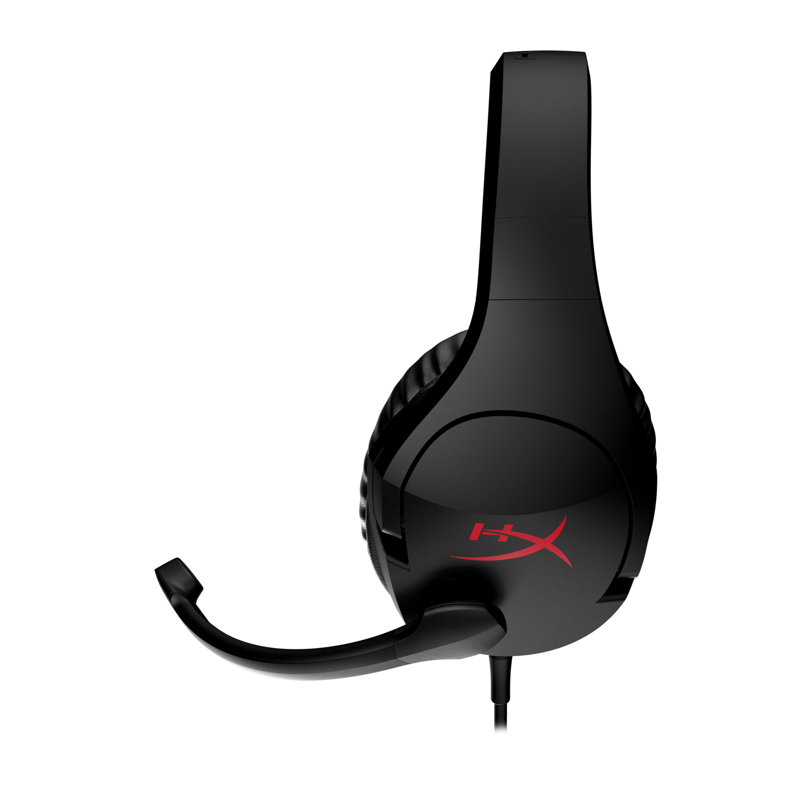 HyperX Cloud Stinger Gaming-Headset mit Kabel, DTS Headphone, Spatial Audio, 53-mm-Treiber, Memory Foam, 7.1 Surround-Sound, Flip-to-Mute-Mikrofon, USB- und 3,5-mm-Anschluss, Schwarz