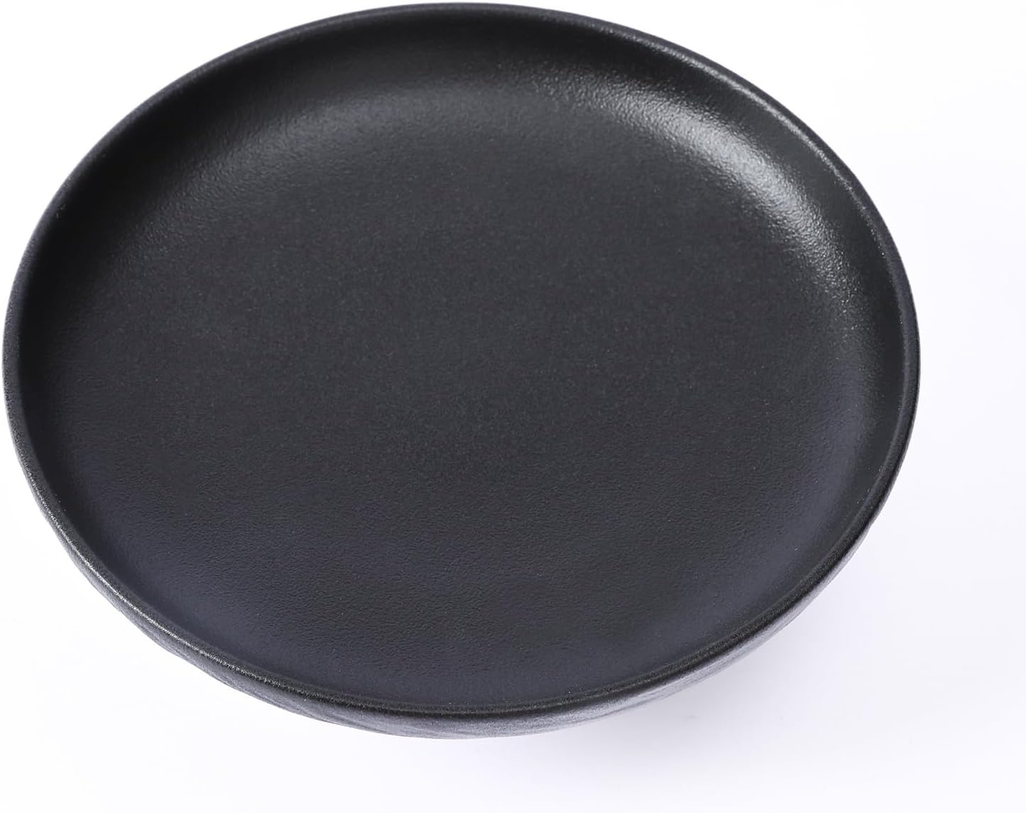 Black Purse Bowl for Women, 8 in Textured Ceramic Catchall