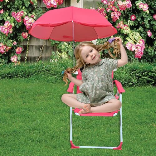 Chaise enfant avec parasol portable et résistante au sable - 3