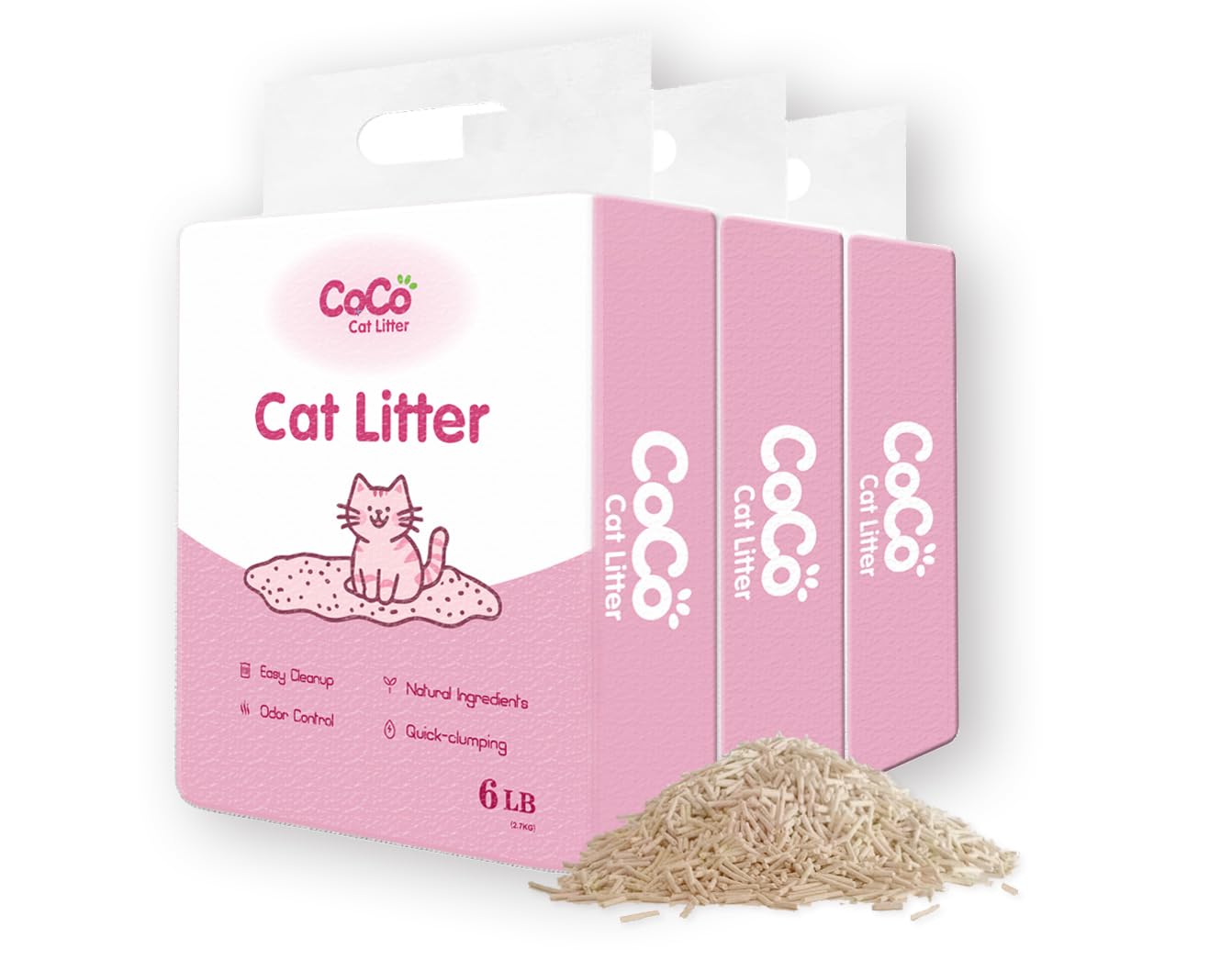 Rufus & Coco Wee Kitty Clumping Corn & Tofu Litter