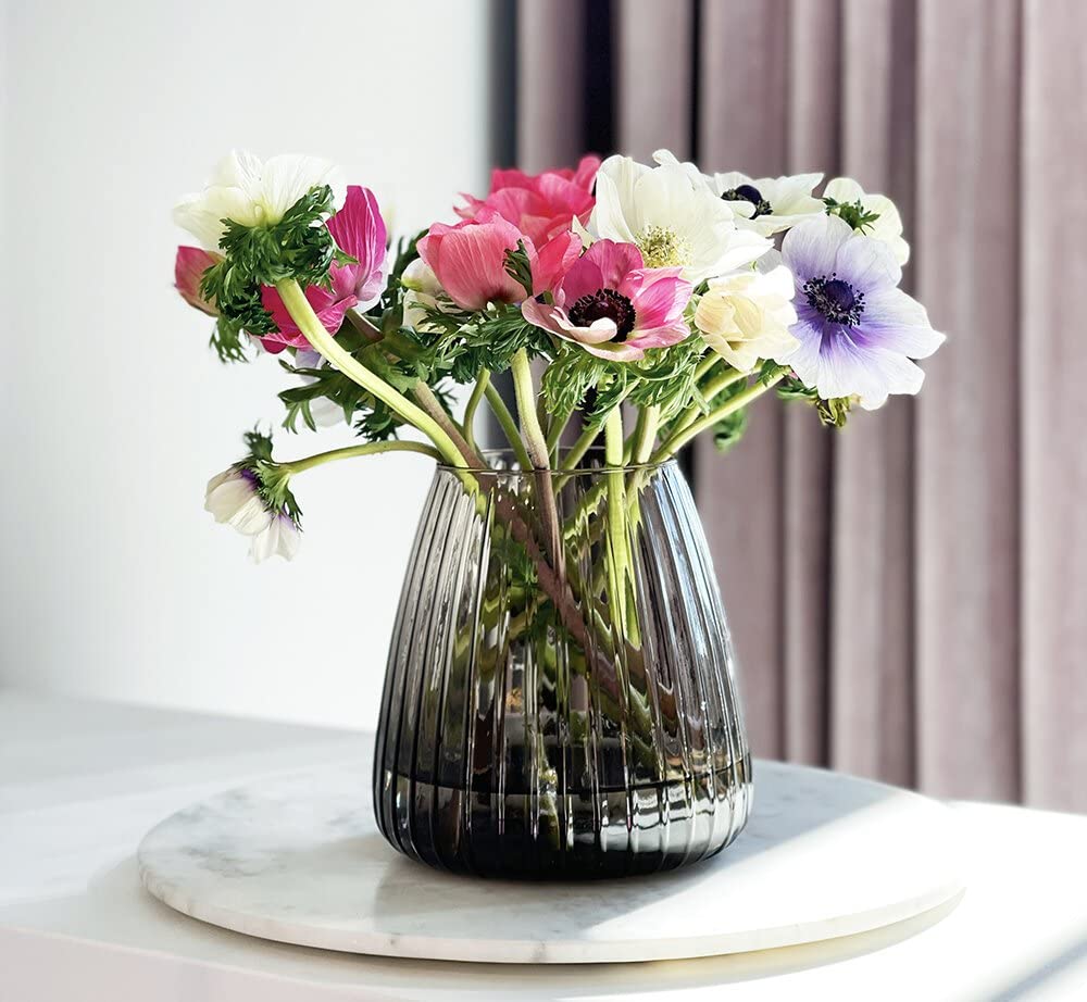 Marble Round Board Organiser for Decorative Objects | 30 cm White