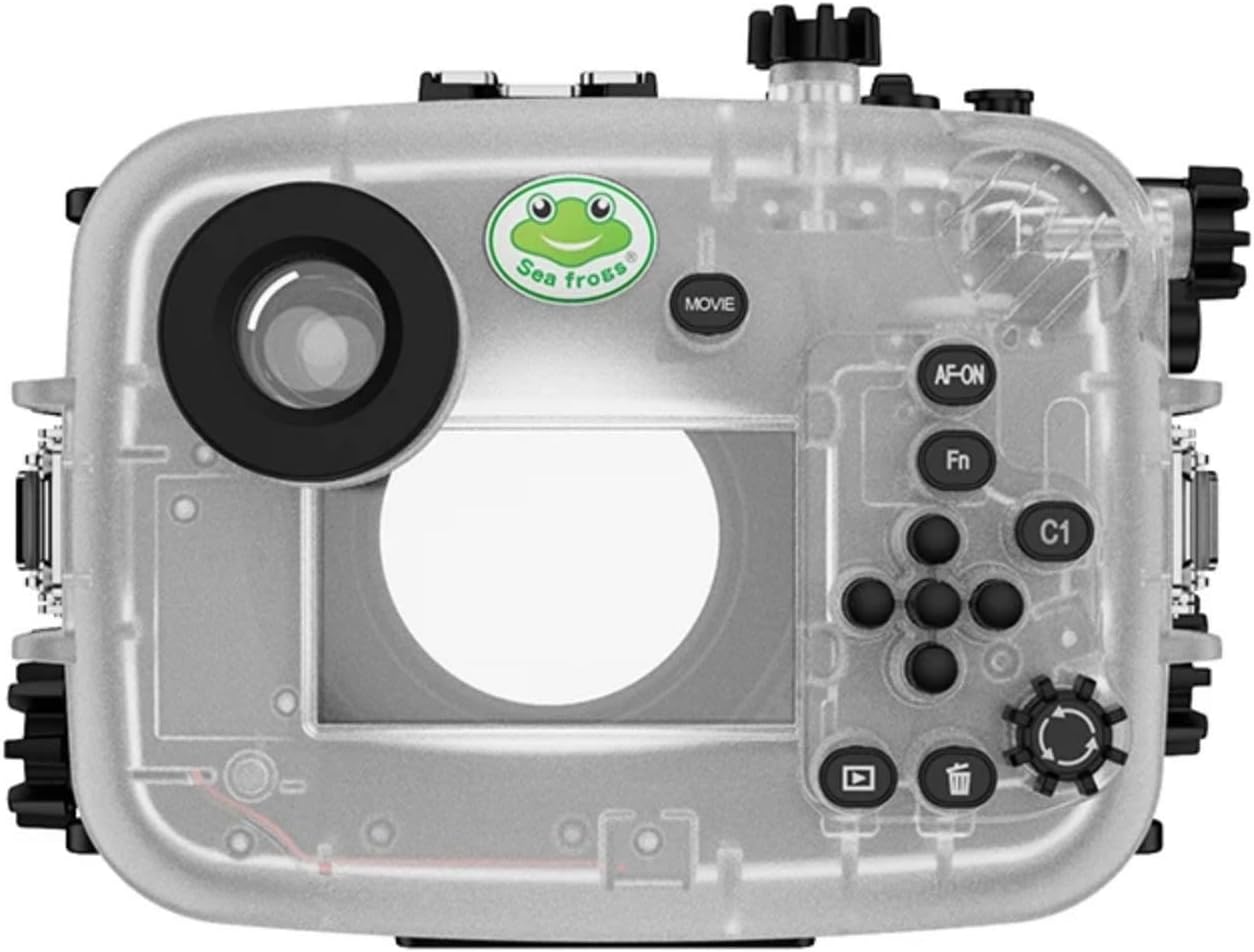 Seafrogs Underwater Housing for Sony a6700 with FL28 Flat Port, [40M/130FT] Waterproof Scuba Housing Case for Sony ILCE-6700 with FE E10-18mm F/4 OSS, FE 28-60 mm F4-5,6