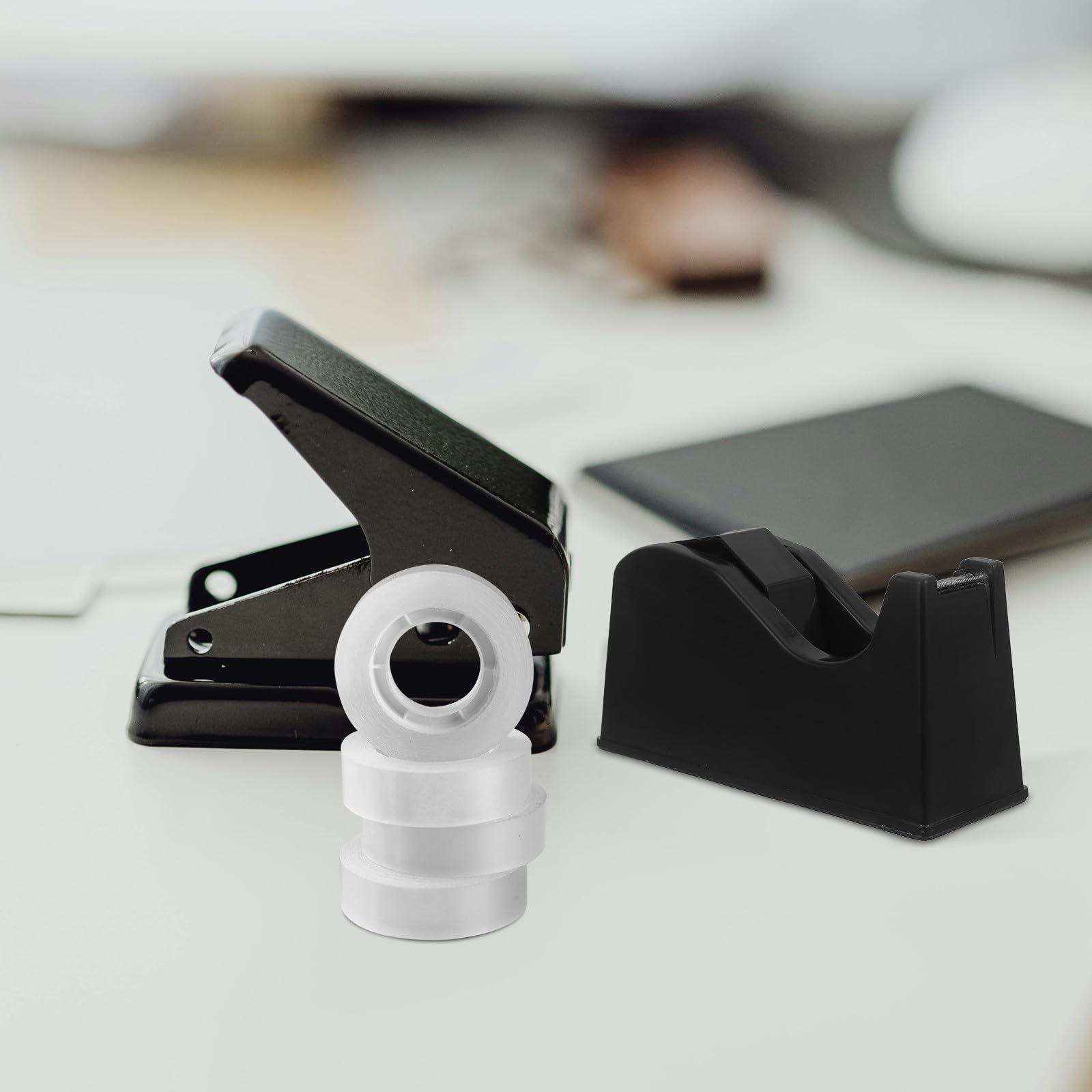 Gadpiparty Dispenser per Nastro Adesivo 2 Pezzi con Base Antiscivolo, Adatto per Pezzi Piccoli e Grandi, per Ufficio e Materiali Artigianali