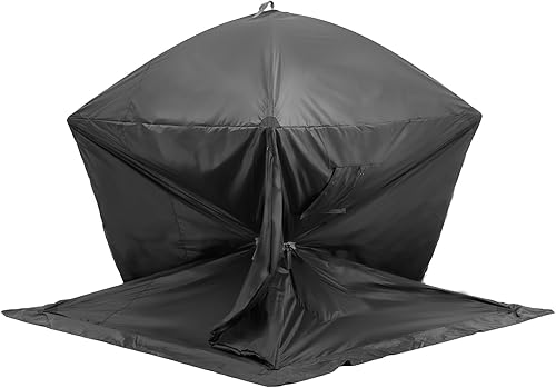 Miniatura 9 de VEVOR Portable Pop-Up Tent, 1-8 Person Insulated Shelter, Large Fishing Area, Hub-Style Shanty for Winter Fishing, Waterproof Oxford Ice Cube with