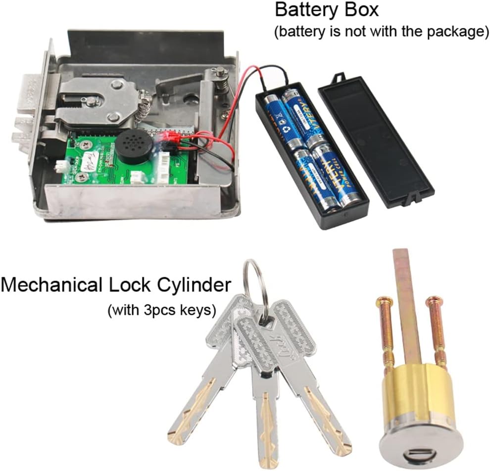 Fingerprint Electronic Door Lock, with IC Card Reader Fingerprint Verification, Suitable for Exterior Doors Home Security Door Locks (Color : IC-B-Out, Size (IC B)