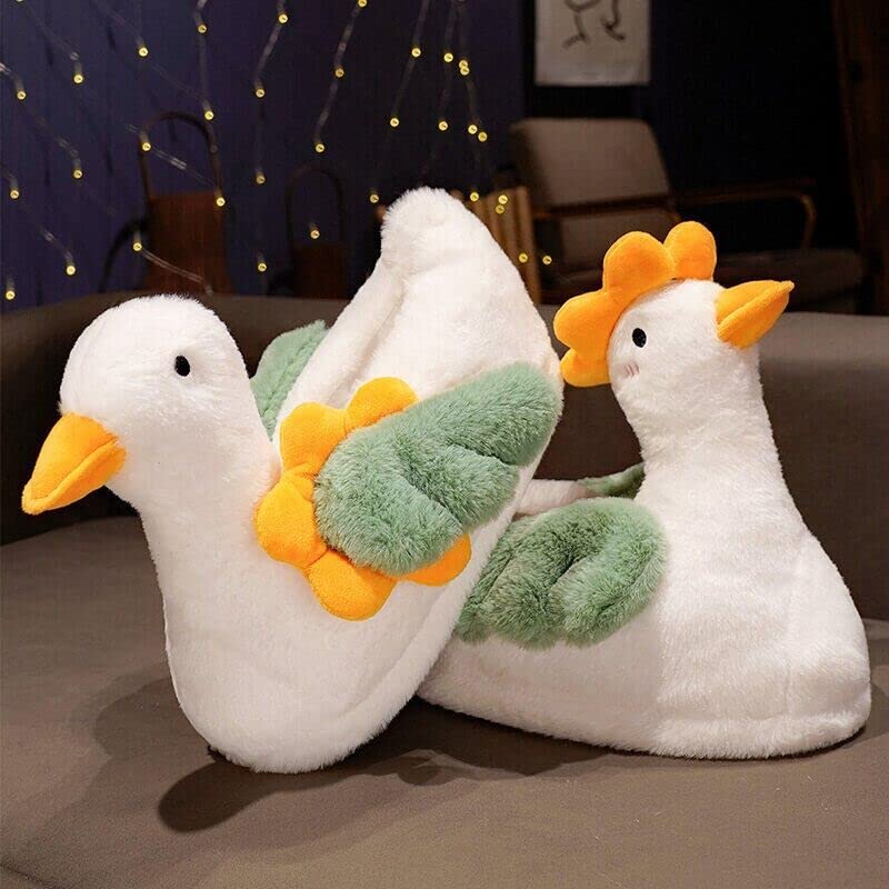 Cute Women Slipper Novelty Animal Slippers Cozy Fuzzy Memory Foam Cotton Shoes Hamster Slippers Soft Plush Winter Warm House Shoes3