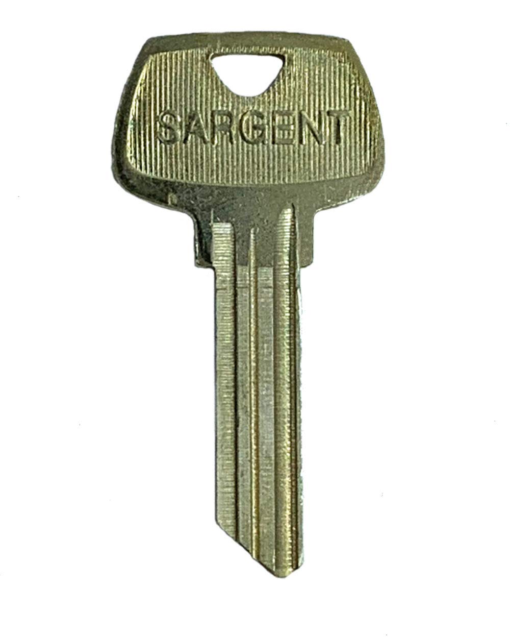るー Sargent 6 Pin Key Blank 6275 LB Keyway, Pkg of 10, Factory