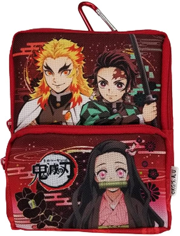 Amazon | [おしゃれMarket] 鬼滅の刃「カラビナ付きミニリュック」A 
