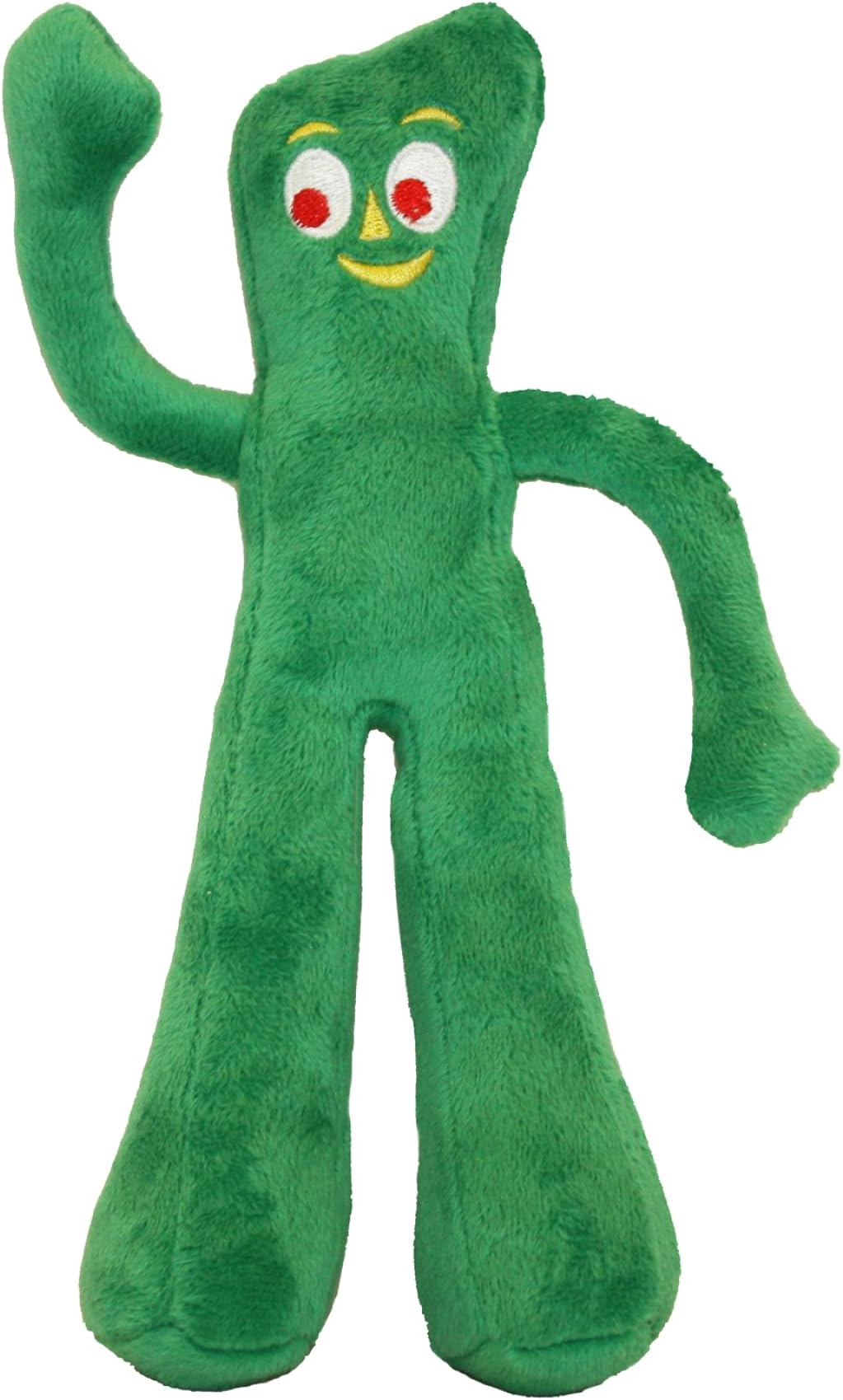 Gumby Dog Plush Toy - Squeaky Dog Toy for All Dogs - Extra Soft Plush Dog Toy w/Flexible Legs & Arms - Stuffed Animal Dog Toy for Cuddling & Playing - Cute Dog Pet Toy (9", Green)