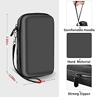 Vista 5 de PAIYULE Funda compatible con Polaroid Hi-Print/2ª generación Bluetooth conectada con impresora de fotos de bolsillo de 2 x 3 pulgadas, bolsa