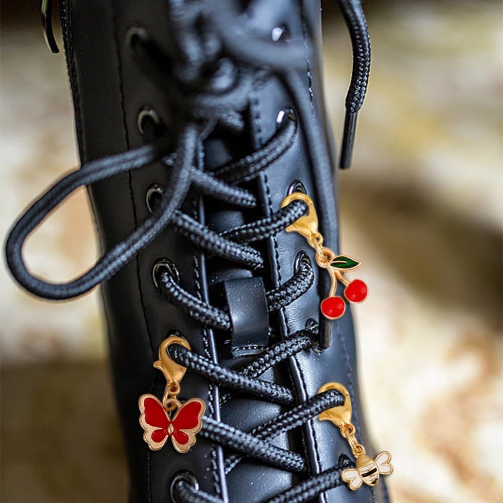 Aleación Encantos de Zapatos Colgantes 24 Piezas 12 Estilos Clips de Cordones Accesorios para Zapatillas