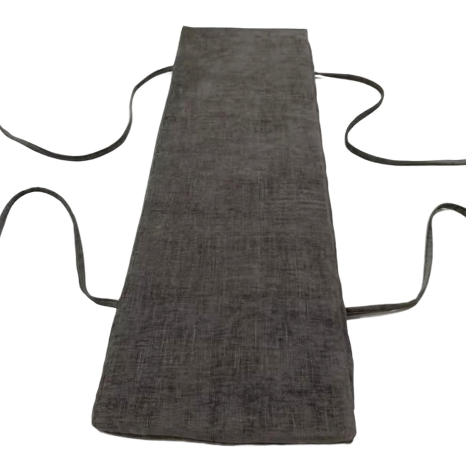 Poduszki na ławkę do wewnątrz i na zewnątrz na huśtawkę patio, antypoślizgowa poduszka do siedzenia zapinana na zamek błyskawiczny, 109 x 30 x 5 cm, ciemnoszara, idealna na meble z okna wykuszowego i