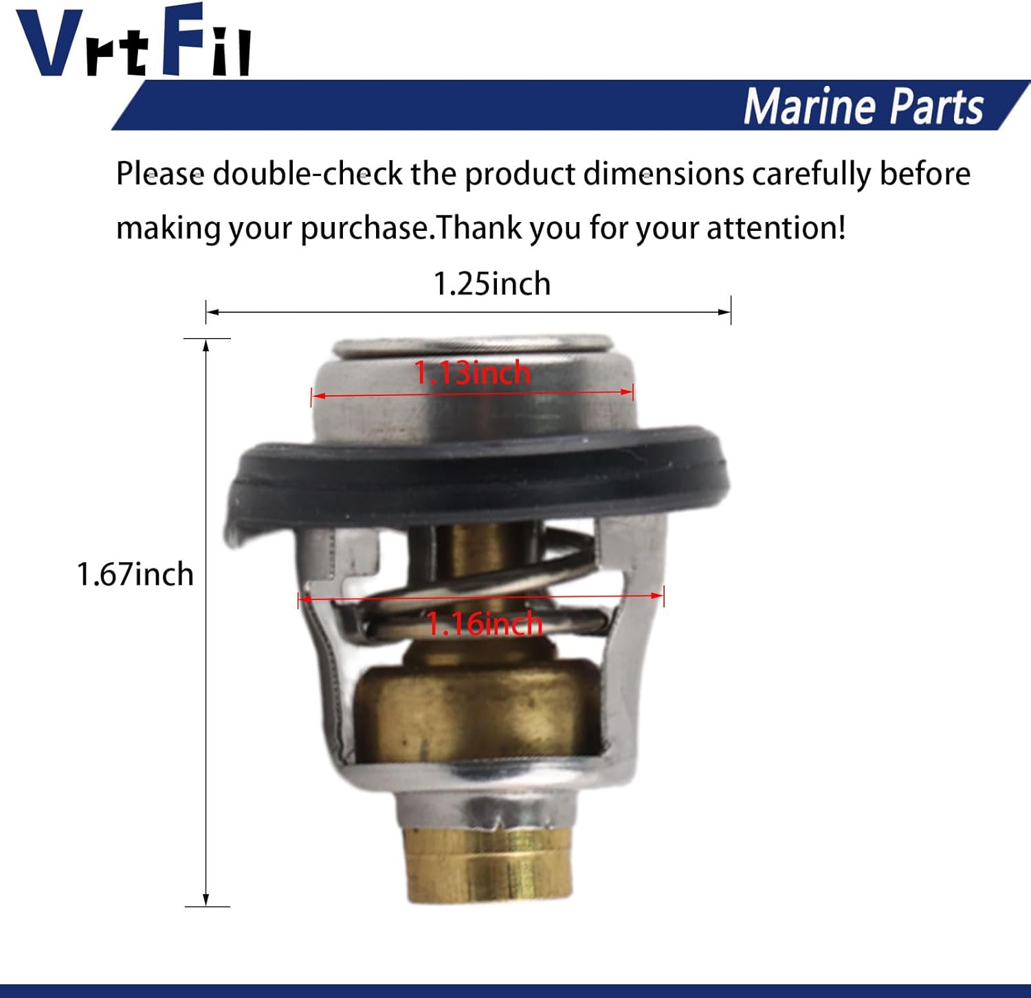 17670-94400 1767094402 Thermostat Compatible with Suzuki Outboard 9-60HP