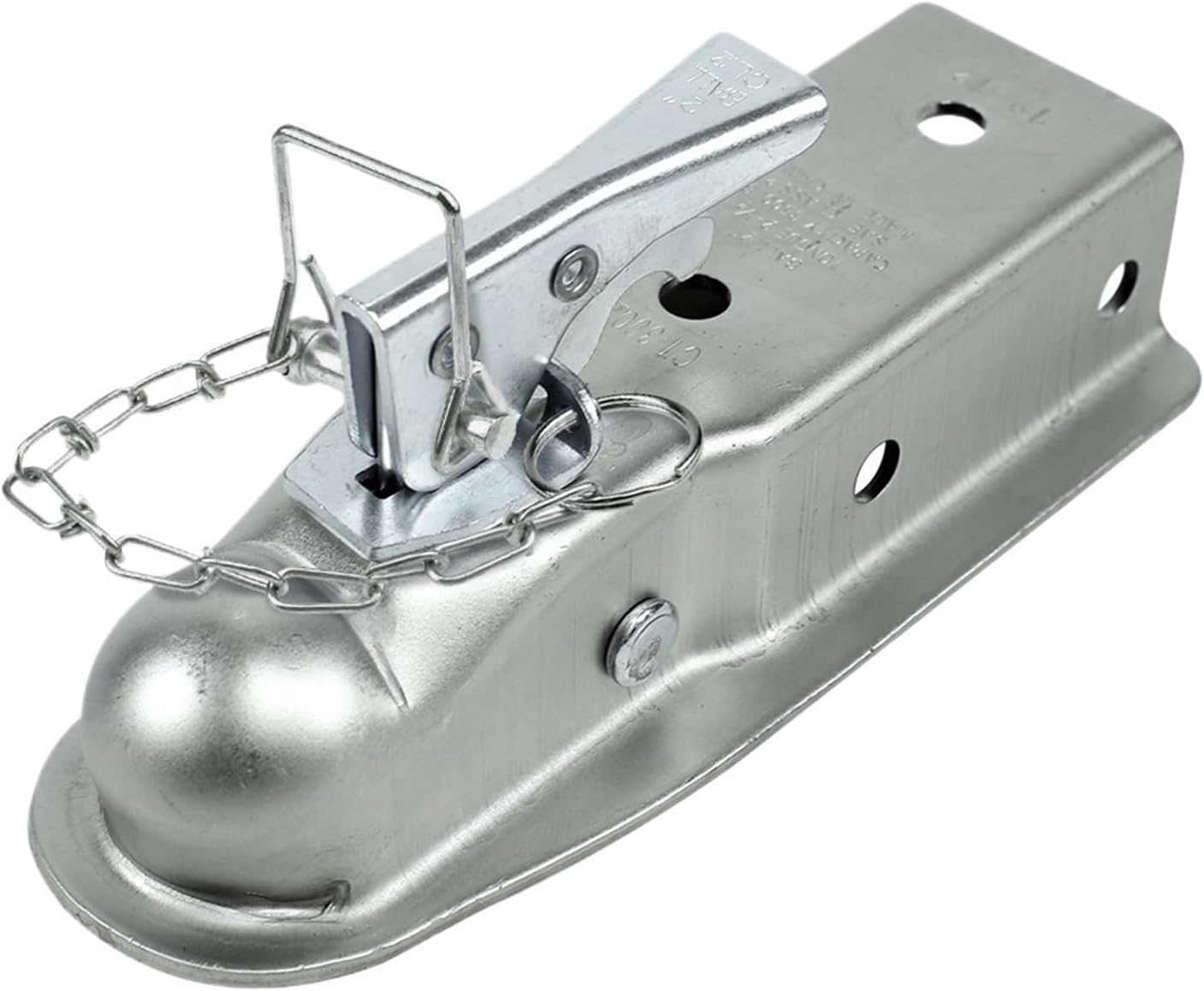 2 X 2-1/2 Inch Ball Hitch Back Coupling Trailer Coupler Straight Tongue RV Parts Camper Caravan Accessories