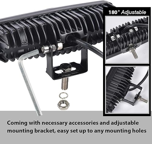 Miniatura 5 de CHEDA Luces antiniebla delanteras compatibles con camionetas Wagon UTB Cab ATV SUV Truck Boat BusCompatible con Sport Utility 4WD 4X4 Minería Marina