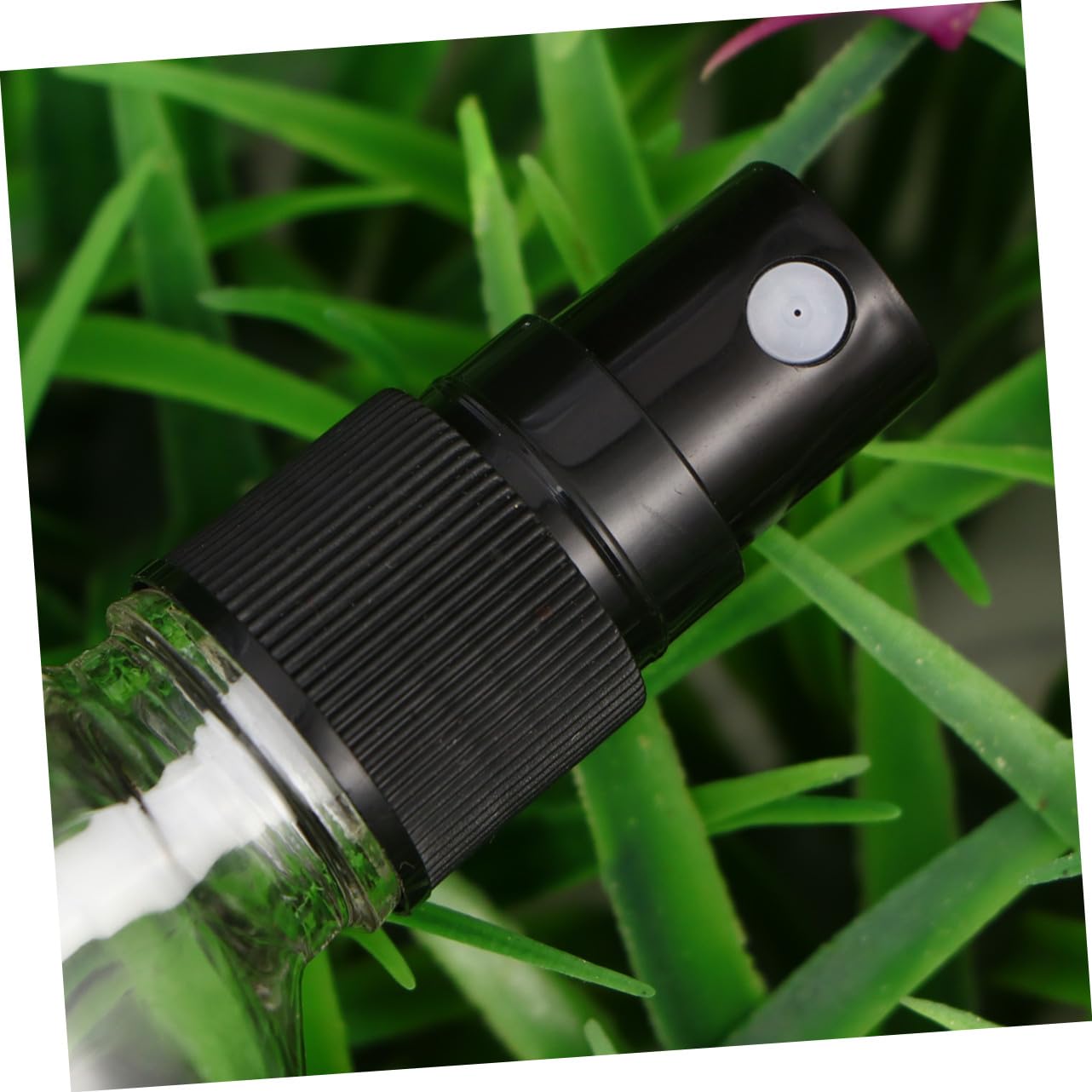 Homoyoyo 6stücke Glas-sprühflasche Leer Wiederverwendbar mit Schwarzer Schutzkappe für Parfüm Make-up und Reisen Kompakt und Leicht