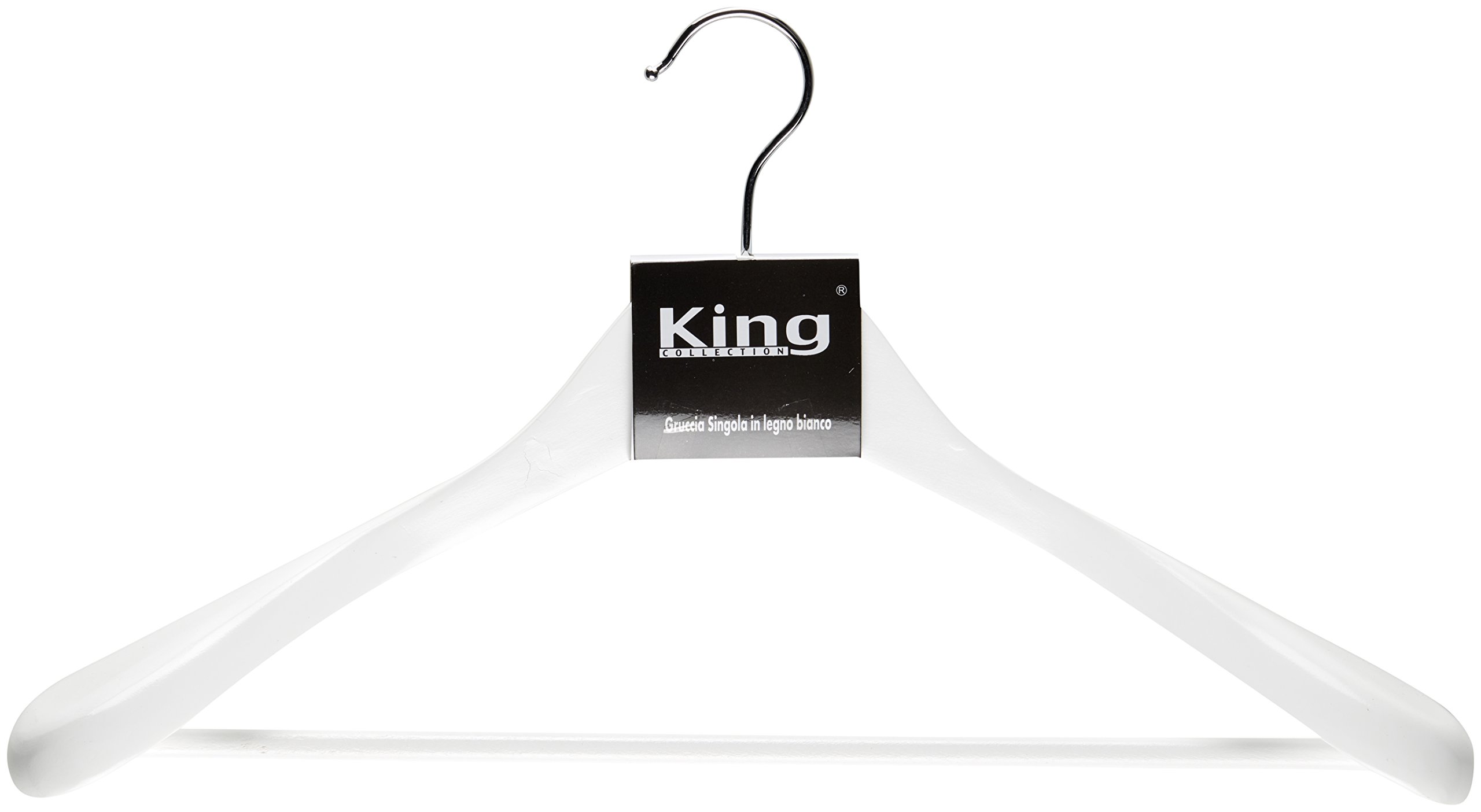 Cintre blanc King Home 45 cm pour harmoniser votre dressing