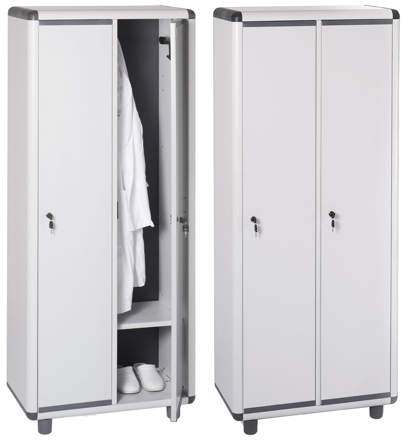 Mobile spogliatoio 2 ante H. 175 x L. 72 x P. 39 cm - GAROFALO EASY 170.2.31.TP - V01.01.014