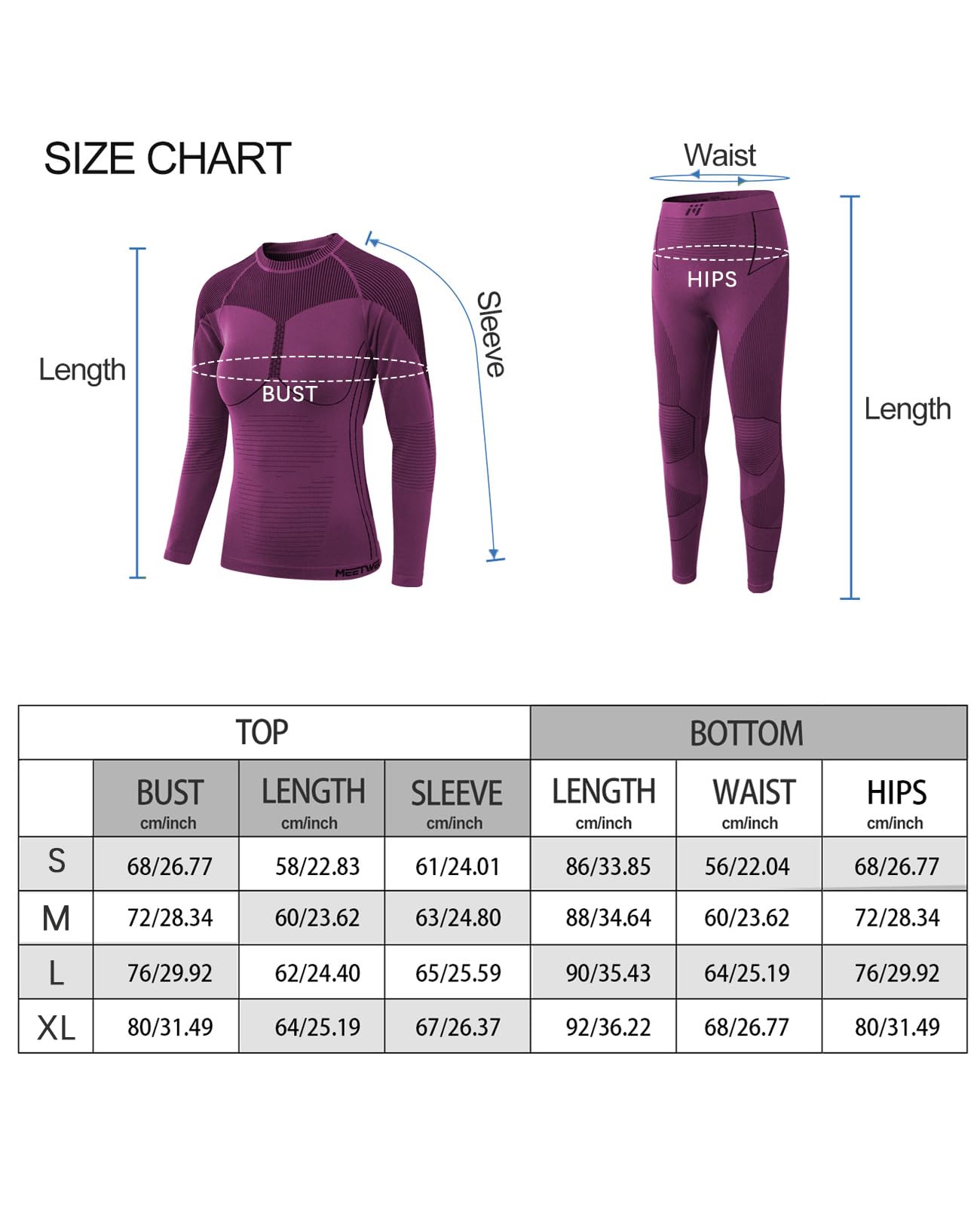 MEETWEE U50 Base Layer Set Femme