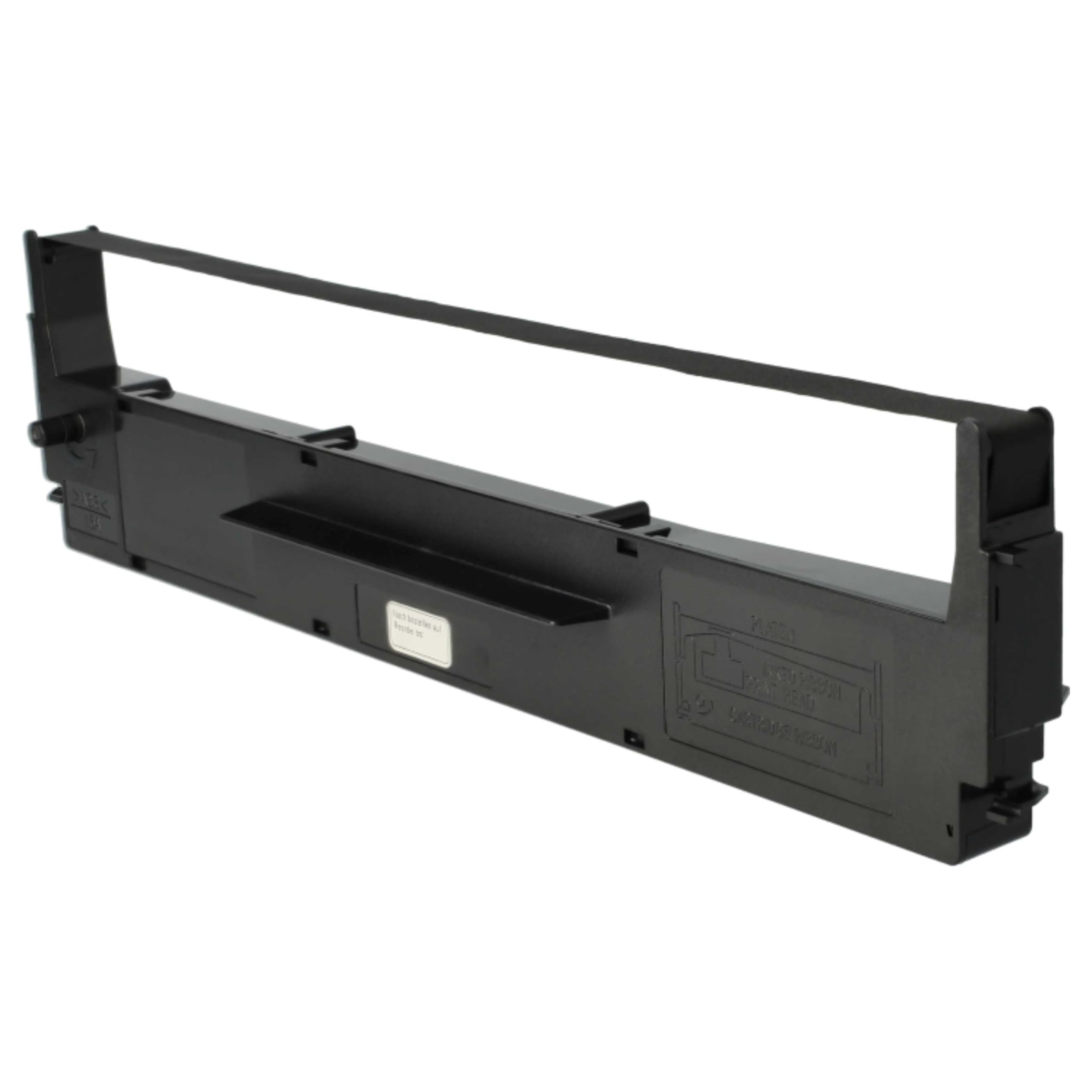 vhbw 10 x taśma barwiąca zamiennik do Epson C13S015021, S015637 do drukarki igłowej, drukarki bonowej - czarna