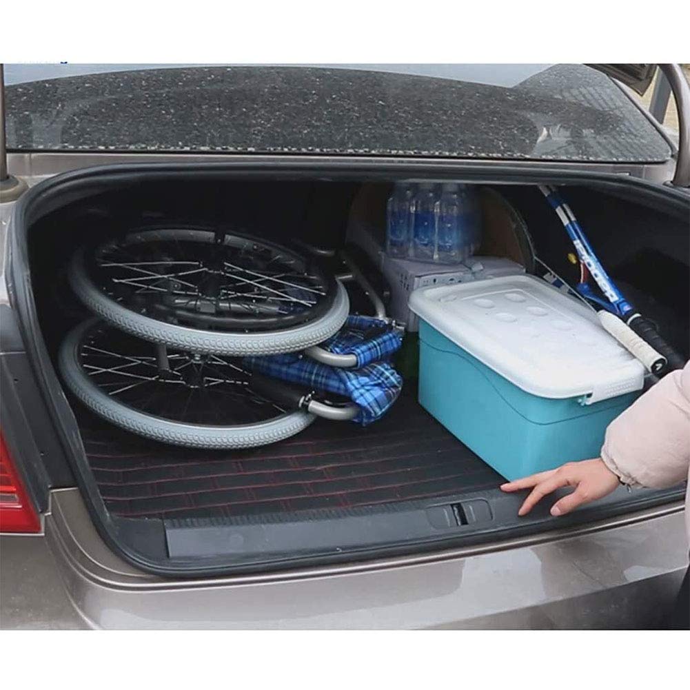 Sillas de Ruedas Plegable Asistente Propulsado Silla de Ruedas Ligeras de Transporte Plegable Mde Aleación de Aluminio